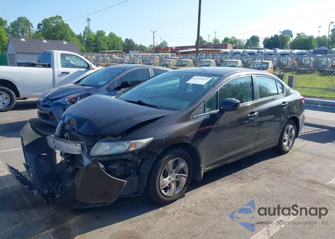 2013 Honda Civic Lx from USA, damaged, VIN 2HGFB2F5XDH537125